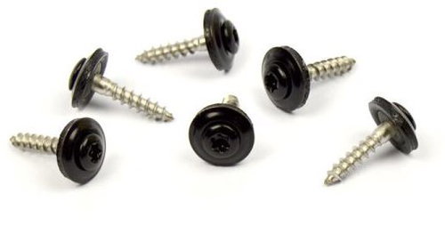 WT WINTECH Clamp screw + EPDM, RAL 9006 4,5 × 45 A2 200 pcs - Self-Tapping Screws - Main image