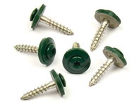 WT WINTECH Plumbing screw + EPDM, Moss green RAL 6005 4,5 × 25 A2 200 pcs - Self-Tapping Screws