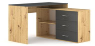 Kurt desk in artisan oak/anthracite 1/2 - Writing Desk