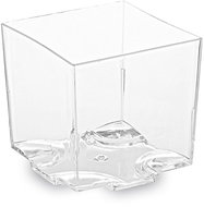 Wimex fingerfood cup crystal 65 ml, 44 × 44 × 43 mm, square - 20 pcs - Dessert Cup
