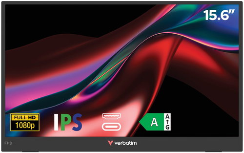 15,6" VERBATIM PM-15,6 LIGHT - Monitor - Fő fotó