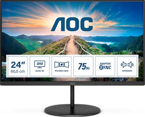 24" AOC Q24V4EA - Monitor - Main image