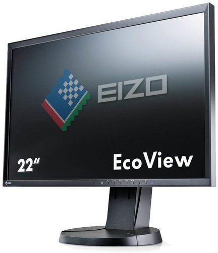 22" EIZO FlexScan EV2216WFS3-BK - LCD Monitor - Main image