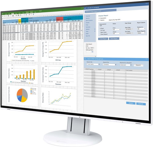 24" EIZO FlexScan EV2457-WT - LCD Monitor - Main image