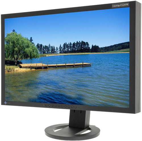 24" LCD EIZO CG243W-BK - LCD Monitor - Main image