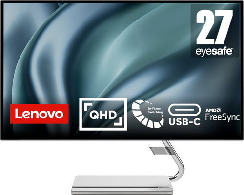 27" Lenovo Q27h-20 Grey - LCD Monitor - Main image