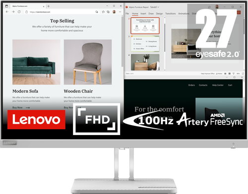 27" Lenovo L27e-40 - Monitor - Main image