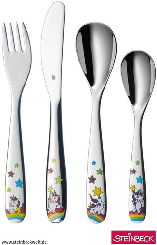 WMF 1286056040 Uniornis 4db Fő fotó WMF 1286056040 Uniornis 4db - Gyerek evőeszköz - Fő fotó