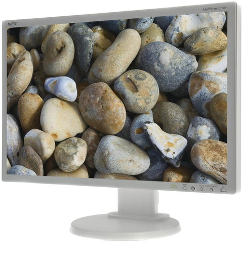 22" NEC MultiSync LCD E222W silver - LCD Monitor - Main image