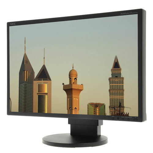 22" NEC MultiSync LCD EA221WMe black - LCD Monitor - Main image