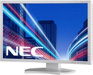 23" NEC MultiSync LED P232W, Silver/White - LCD Monitor