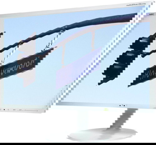 23" NEC MultiSync LED EX231Wp white - silver - LCD Monitor - Main image