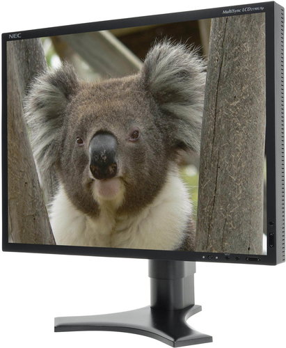 24" NEC MultiSync P241W black - LCD Monitor - Main image