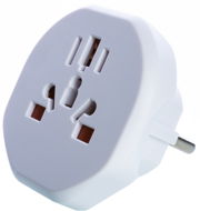 Utazó adapter Wontravel WL-09 - UK, AUS, US -> EU; fehér - Cestovní adaptér