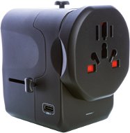 Wontravel JY-603Plus - UK, EU, US -> EU, UK, US; USB-C - Utazó adapter