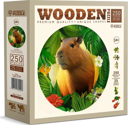 WOODEN CITY Wooden puzzle Kapybara 250 pieces - Jigsaw Puzzle - Main image