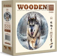 WOODEN CITY Wooden puzzle Running Wolf 505 pieces - Jigsaw Puzzle