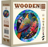 WOODEN CITY Dřevěné puzzle Pestrobarevný pták 505 dílků - Puzzle