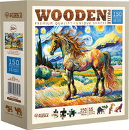 WOODEN CITY Wooden Puzzle Modern Horse 150 pieces - Jigsaw Puzzle