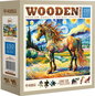 Jigsaw Puzzle WOODEN CITY Wooden Puzzle Modern Horse 150 pieces - Puzzle