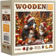 WOODEN CITY Wooden Puzzle Cat and Dog 505 pieces - Jigsaw Puzzle