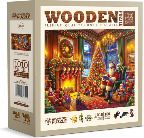 WOODEN CITY Wooden puzzle The magic of Christmas Eve 1010 pieces - Jigsaw Puzzle - Main image