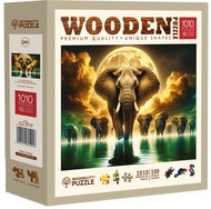 WOODEN CITY Wooden puzzle Elephant dreams 1010 pieces - Jigsaw Puzzle