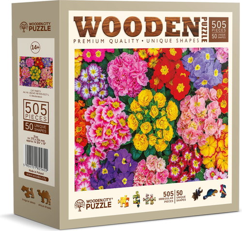 WOODEN CITY Wooden Puzzle Blooming Flowers 505 pieces - Jigsaw Puzzle - Main image