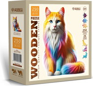 WOODEN CITY Wooden Puzzle Rainbow Cat 250 pieces - Jigsaw Puzzle