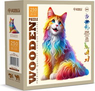 WOODEN CITY Wooden Puzzle colourful Cat 250 pieces - Jigsaw Puzzle