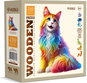 Jigsaw Puzzle WOODEN CITY Wooden Puzzle colourful Cat 250 pieces - Puzzle