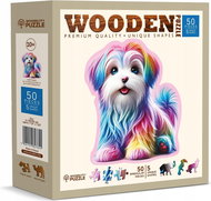 WOODEN CITY Wooden Puzzle Happy Puppy 50 pieces - Jigsaw Puzzle