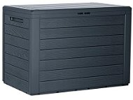 Úložný box PROSPERPLAST zahradní box WOODEBOX antracit 190 l - Úložný box