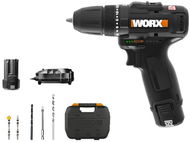 WORX Vrtačka AKU 12V 38 Nm WX121 (2x2 Ah) + sada vrtáků 5ks - Aku vrtačka