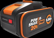 WORX Battery WA3645 20V / 5 Ah Li-Ion - Rechargeable Battery for Cordless Tools