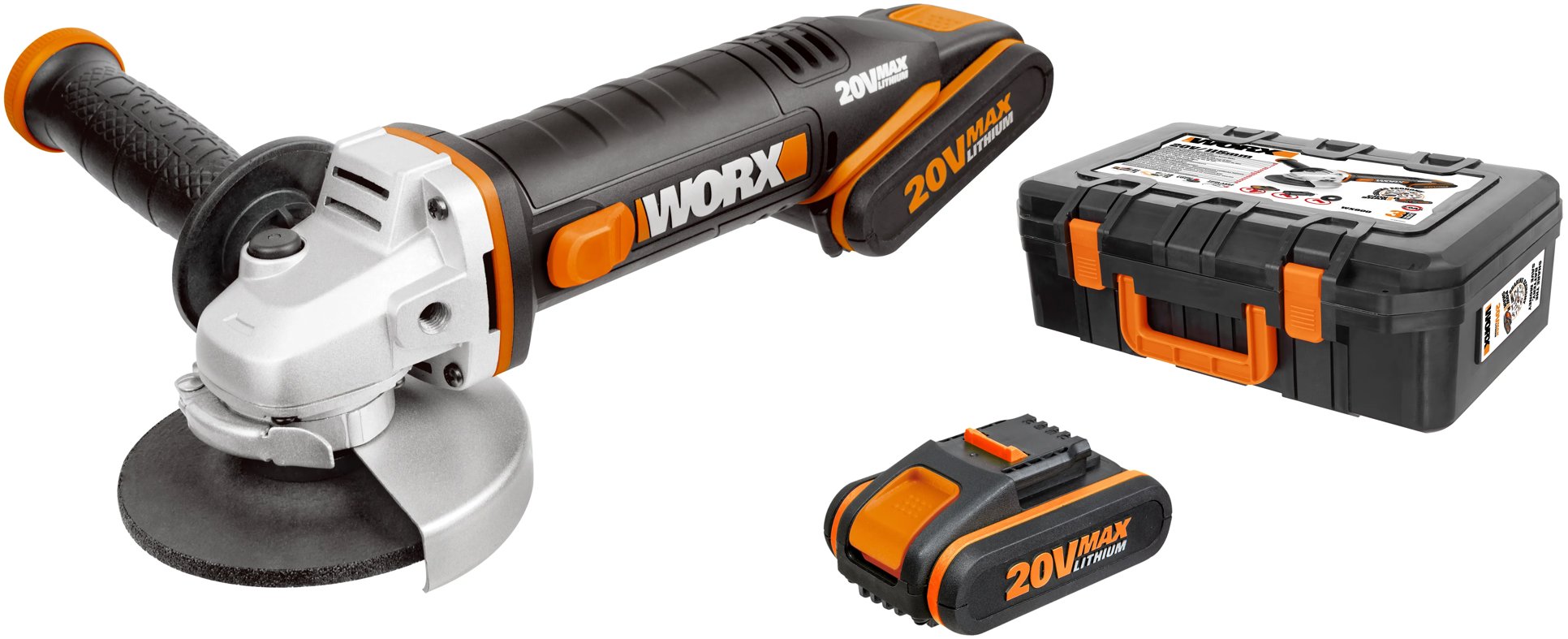 WORX AKU 20V, töltővel, tokban WX800 (2x2 Ah)