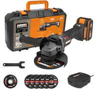 WORX Nitro Úhlová bruska AKU 20V 125 mm s příslušentvím WX814.2 (1 × 4 Ah) - Angle Grinder 