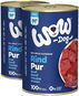 WOW konzerva PUR Hovězí monoprotein 2 × 400 g - Konzerva pro psy