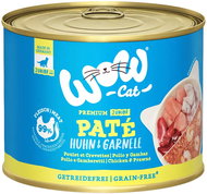 WOW Cat canned Paté Chicken with shrimps Kitten / Junior 200 g - Canned Food for Cats