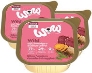 WOW Pâté Venison with sweet potatoes Adult 3 × 150 g - Pate for Dogs