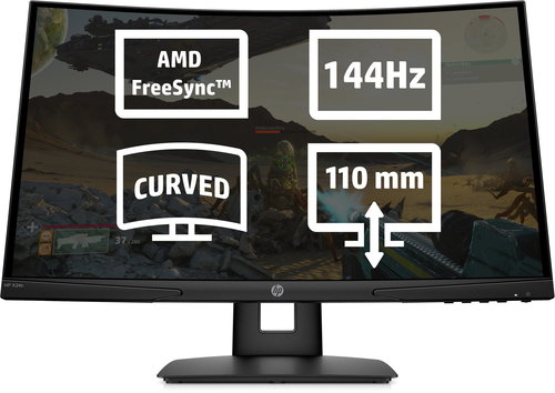 24" HP X24c - LCD Monitor - Main image