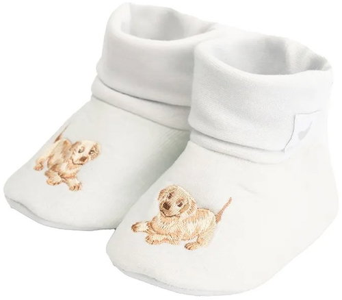 Wrendale Designs Baby Shoes Puppies - Baby Booties - Main image