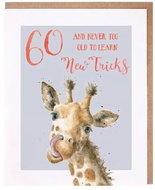 Wrendale Designs Birthday Greeting Card 60 Giraffe - Greeting Card