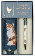 Wrendale Designs Luxury Ballpoint Pen with Case Forest Animals - Gift Set