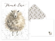 Wrendale Designs Set of Thank You Cards and Envelopes Sheep - Greeting Card