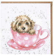 Wrendale Designs Wish Puppy in a Mug - Greeting Card