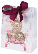 Wrendale Designs Christmas gift bag, small Hedgehogs - Gift Bag