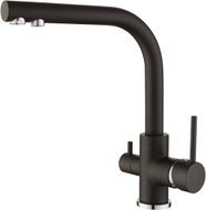 Aquasanita Three-way sink mixer Akvaduo 2663 Long - 120 cerrus dark brown - Tap