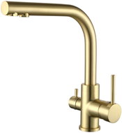 Aquasanita Three-way sink mixer Akvaduo 2663 Long - G gold - Tap