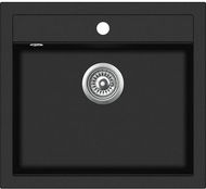 AQUASANITA Quadro 565 Black metallic - Granitový dřez